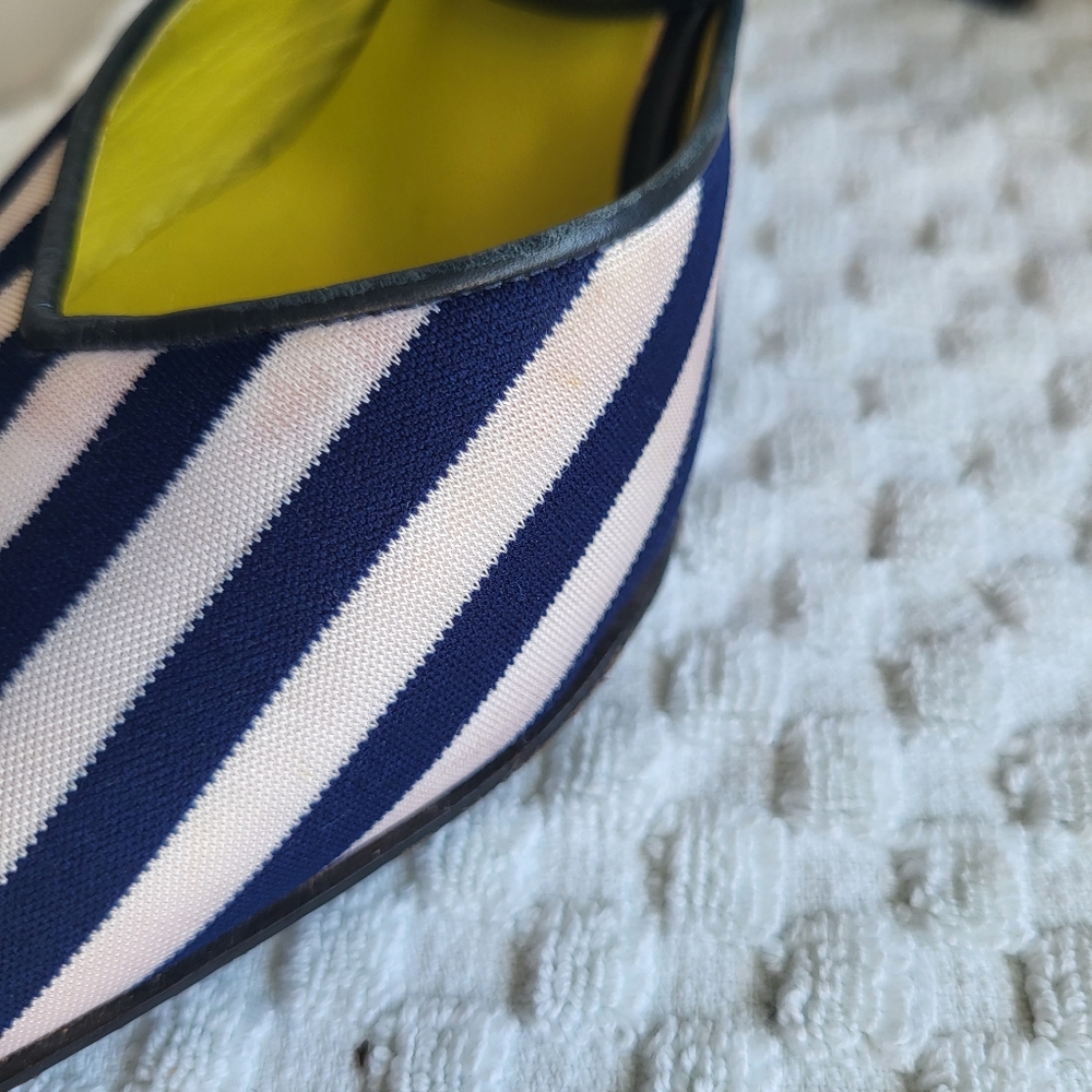 Donald J. Pliner Black and White Striped Heels - Picture 9 of 16